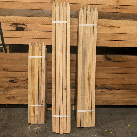 Hardwood stakes